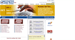 Desktop Screenshot of accountingjobstoday.com